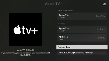 cancel apple tv